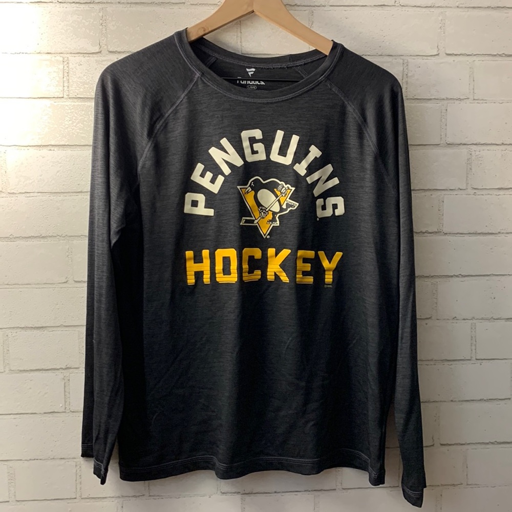 Pittsburgh Penguins hockey crewneck 100% polyester long sleeve size large L